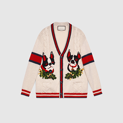 Gucci Women's cardigan with Orso and Bosco